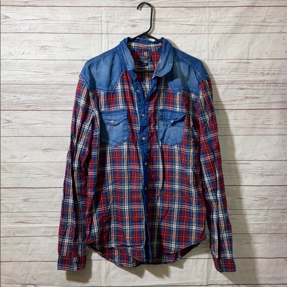 Zara man denim couture Long sleeve shirt